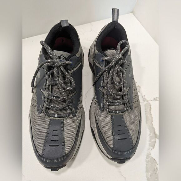 SKECHERS ARCH FIT PHANTOM Charcoal/Gray Leather hicking Trail Shoes Sneaker 11.5 - Picture 5 of 13